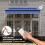 Outsunny Outsunny 2.5 x 2m Electric Awning with LED Light and Remote Controller Blue 3