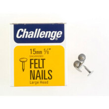 (15mm, Silver) Challenge Galvanised Clout Nails