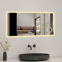 (1600*800mm) Bathroom LED Mirror, Bluetooth, 3x Magnification
