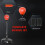 Homcom HOMCOM Punching Bag with Stand, Boxing Bag Set with Adjustable Height, Red 2