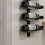 Homcom HOMCOM Wall Mount Wine Rack, Wall Wine Rack for 10 Wine Bottles, Black 8