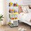 (4-Tier) Storage Rack Storage Trolley On Wheels With Handle 5