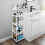 (4-Tier) Storage Rack Storage Trolley On Wheels With Handle 8