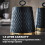 Tower Tower Empire Kettle, 4 Slice Toaster & Canisters Kitchen Set Blue) 8
