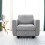 (Single Sofa) Hello-5ive  Sofa Fabric Sofa Bed with Storage and Removable Back Cushion Covers 1