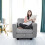 (Single Sofa) Hello-5ive  Sofa Fabric Sofa Bed with Storage and Removable Back Cushion Covers 7