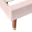 (Pink , 90*190cm) Upholstered bed, with Slatted Frame and Headboard 8
