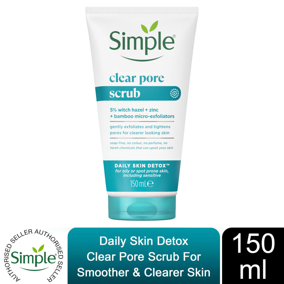 Simple Daily Skin Detox Clear Pore Scrub 150ml