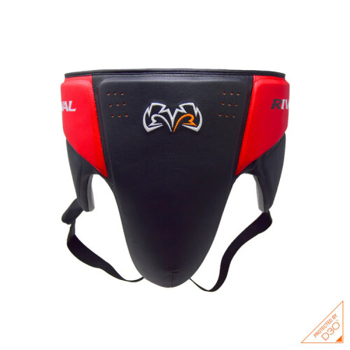 (Black/Red, Medium ) Rival RNFL10 360 Boxing Groin Guard Protector With Intelli Shock