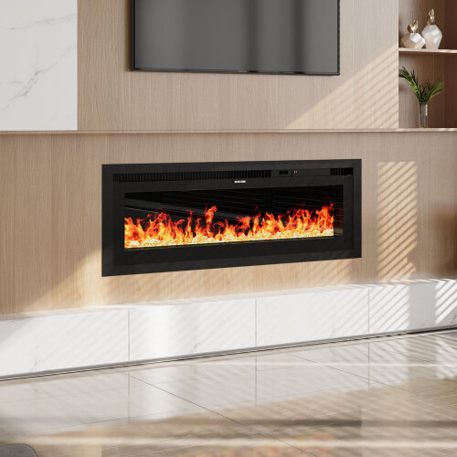 Living And Home 42 Inch Electrical Fireplace with Remote, 12 Vibrant Flame Colours 2
