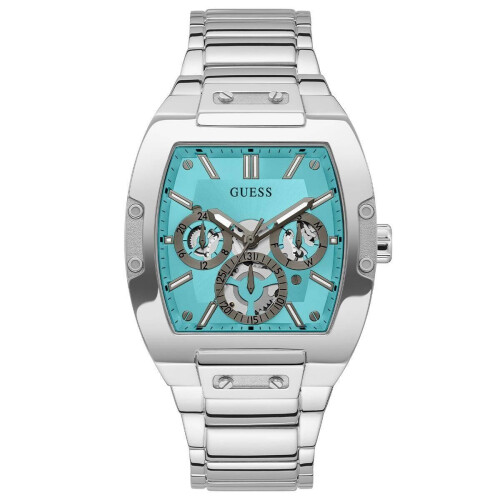 Guess Guess Silberfarbene Herren Multifunktionsuhr