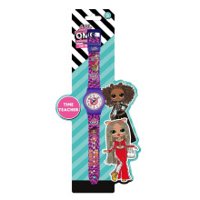 Montre éducative LOL Surprise ! OMG-7517 (Pink-Blue) - cadran coloré, bracelet silicone confortable, apprend l'heure