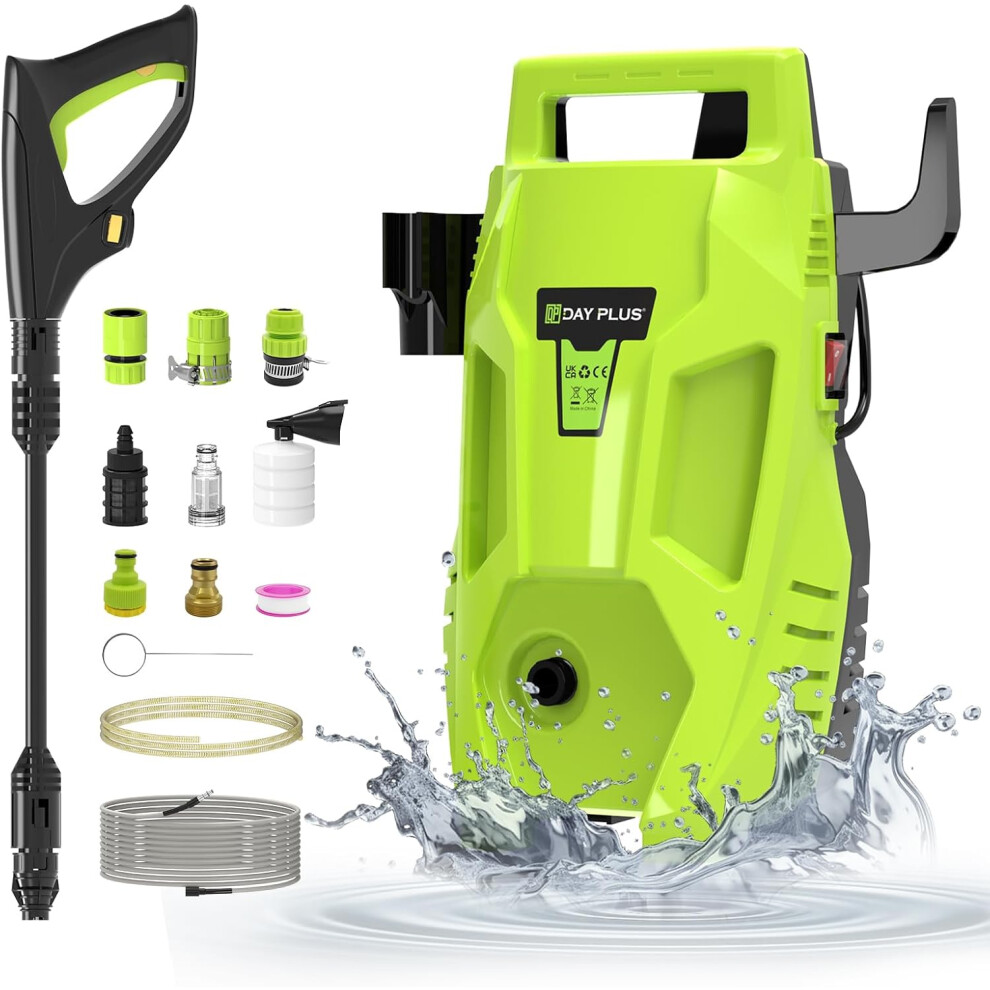 Pressure Washer 1100W Portable Pressure Washer 70Bar High Power Washer Machine Adjustable Nozzle, Pressure Washers for Car Floor Outdoor