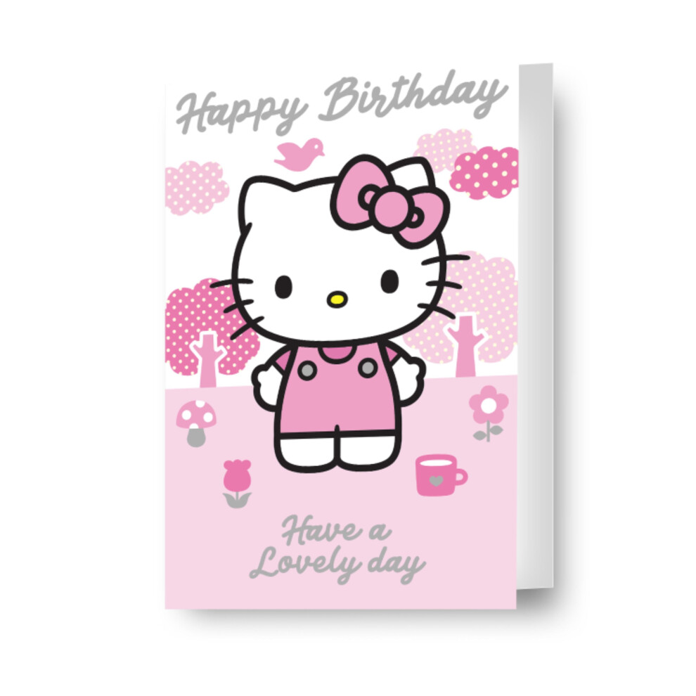 Hello Kitty Birthday Card