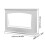 34 Inch Electric Fireplace With Ambient Light, White 7