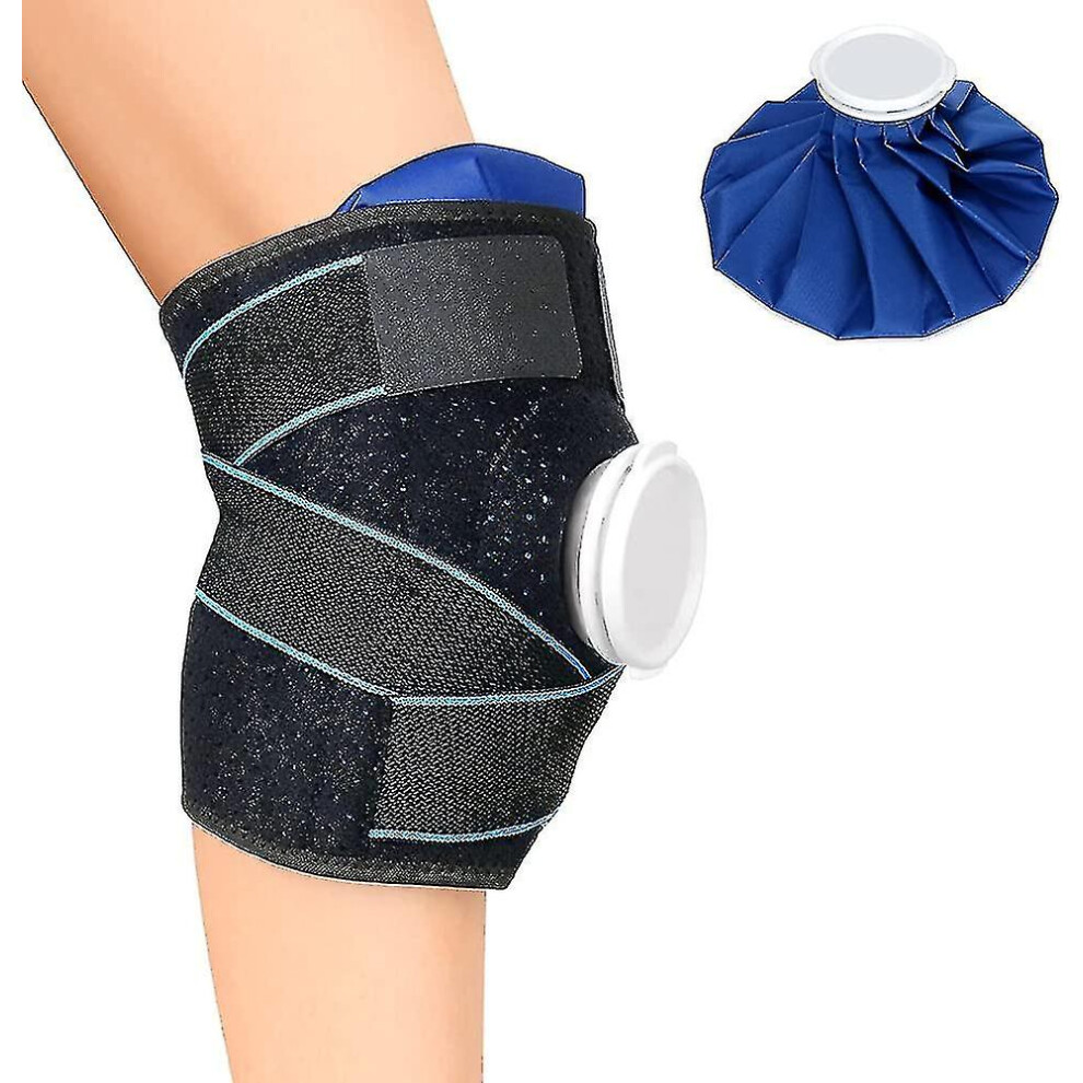 Pack De Glace Pour Le Genou, Packs De Glace Pour Les Blessures, Support De Genou Avec Sac De Glace, Cadeau Chaud Et Froid-image
