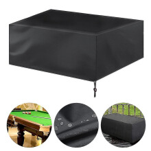 (287x155x82cm, Silver) Pool Table Dust Cover 7/8/9ft Heavy Duty Waterproof Billiards Snooker Pool Table Cover Dust Protective