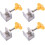Sliding Window Lock (4 Pack) Security Window Locks with Key for Sliding Windows & Sliding Doors 4