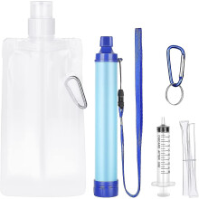 Water Filter Camping Outdoor 2000l Personal Mini Portable Water Filter Drinking Water for Outdoor Travel Hiking Trekking Adventure Survival Emergency