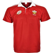 (S) Men's Wales Rugby Half Sleeve Jersey