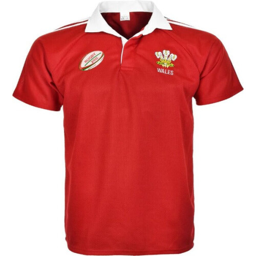 (M) Men's Wales Rugby Half Sleeve Jersey