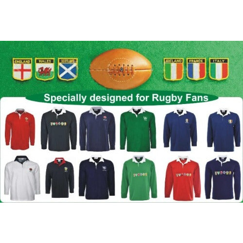 (M) Men's Wales Rugby Half Sleeve Jersey 2