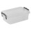 URBN Living (650ml, 4) Clear Food Safe Storage Boxes with Locking Lids Handles Clip Plastic Multi Use 3