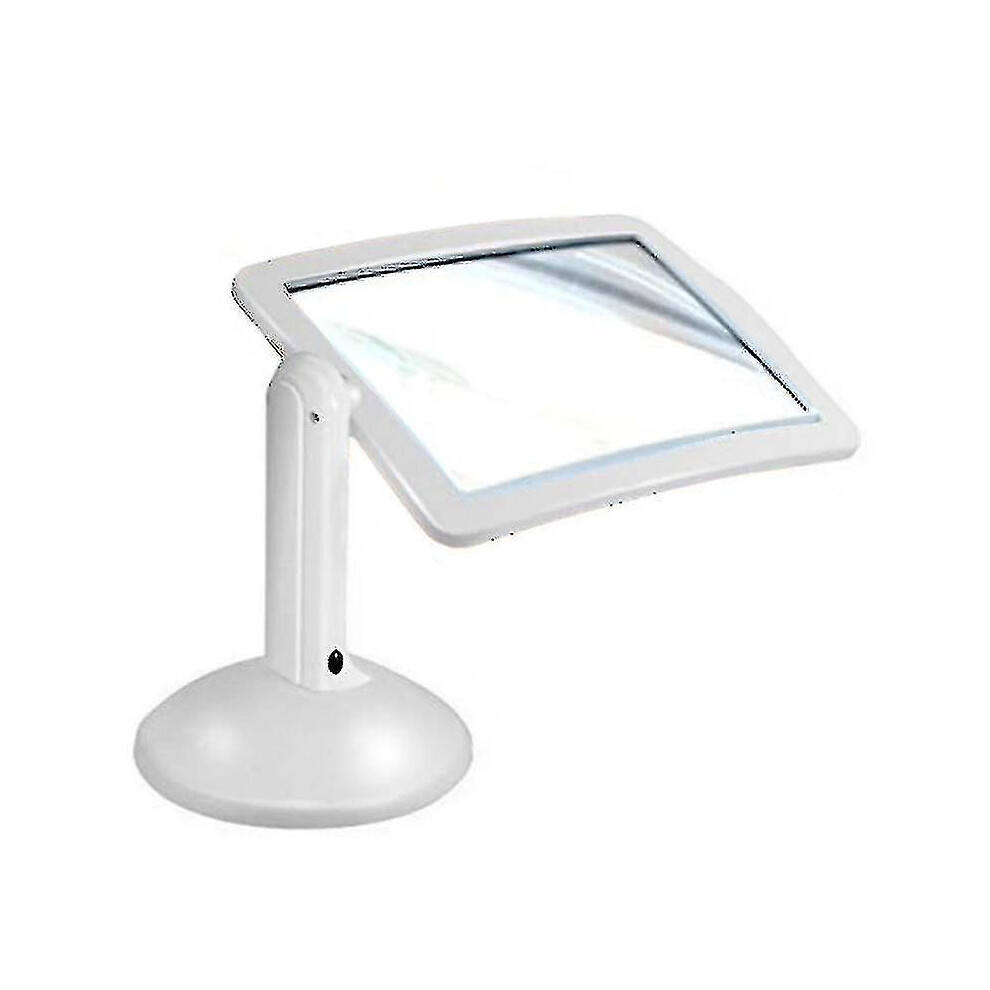 3x Large Full Page Magnifier Hands Free, 360 Rotatable Magnifying Glass with Light And Stand, Portable Led Magnifying Glass for Reading, Gifts for Son