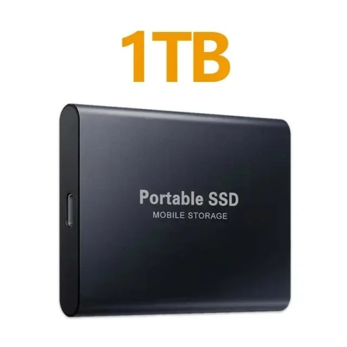( Black 1TB) External Hard Drive Portable Shockproof Mobile SSD