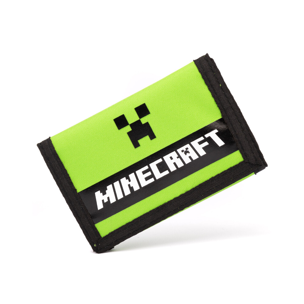 Minecraft Velcro Wallet (Boys Green)