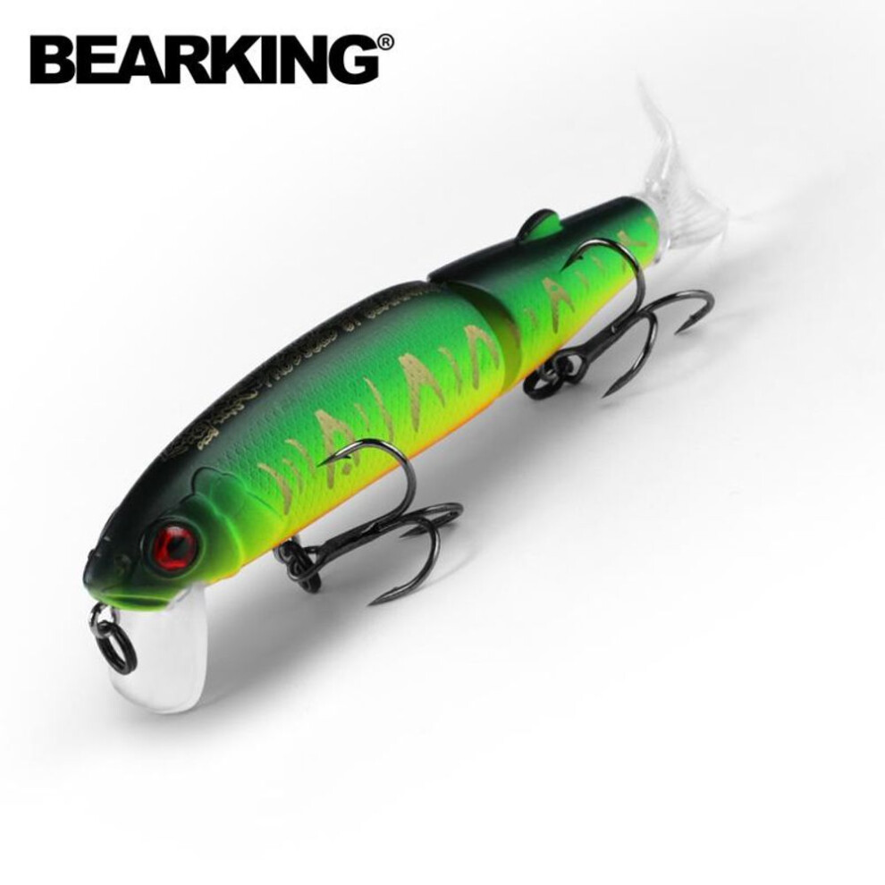 (as the picture, D) Bearking Retail Good Fishing Lures Minnow,professional Baits 11cm 14g, Equiped Quality Professional Black Or White Hook