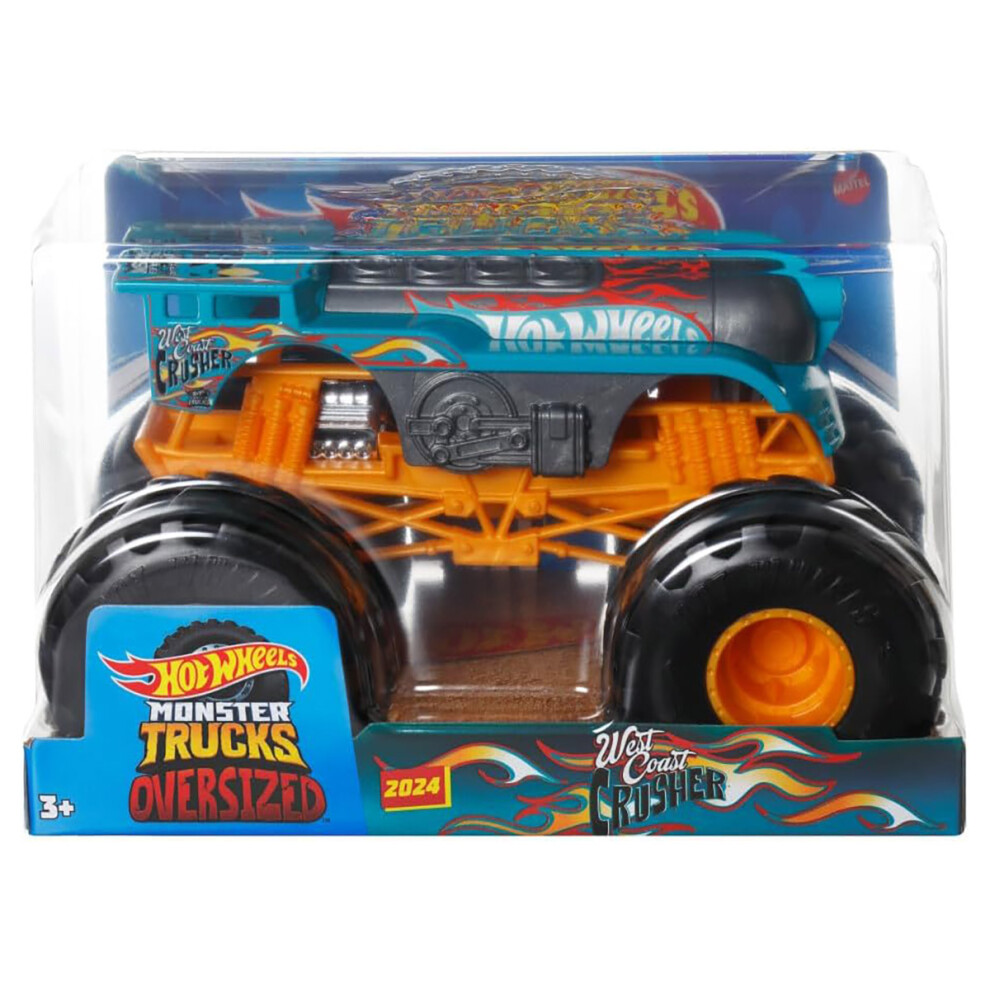 Mattel Hot Wheels - Monster Trucks Oversized Die Cast West Coast Crusher