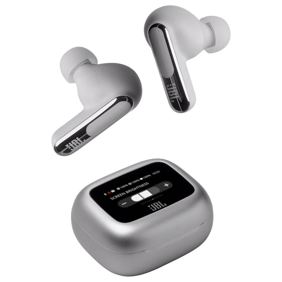 JBL Live Beam 3 True Wireless ANC In-ear Earbuds True Wireless Earbuds (Silver)