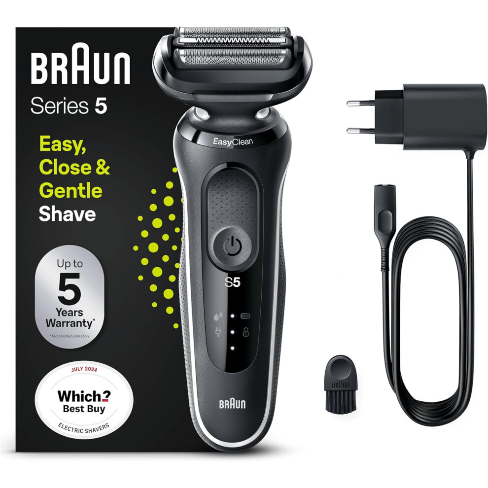Braun Black Series (50-B1000s) Shaver (Black) Size 5