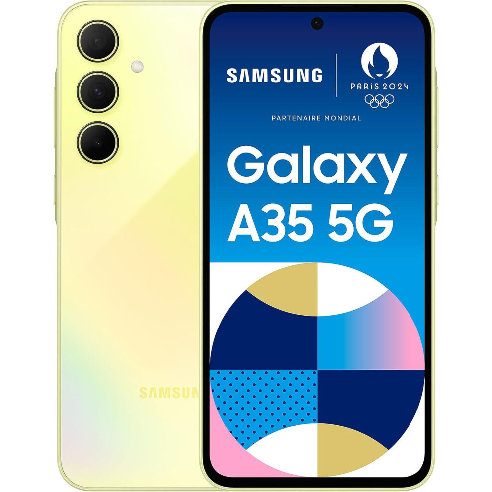 Samsung Galaxy A35 (A356E DS) (128GB+6GB, Awesome Lemon)