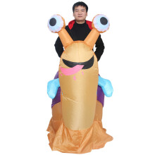 Costume escargot cycliste gonflable pour Halloween – adulte, 150–190 cm, festival et défilé