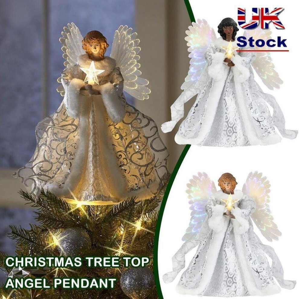 Acrylic Decoration Festive Xmas Angel Pendant Christmas Tree Angel Fairy Topper