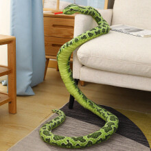 2M Real Life Snake Plush Toy Giant Boa Cobra Simulaatio pitkà pehmonukke vihreÃ