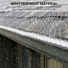 5M/10psc Bird Spikes Stainless Steel Wall Fence Pigeon Deterrent Spikes Control