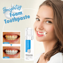 Brightify Espuma DentÃfrica Limpieza Profunda 60ML Soda Mousse Quita Manchas Dientes