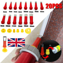 20 Piece Universal Integrated Rubber Nozzle Tool Kit Reusable Rubber Nozzle Tool