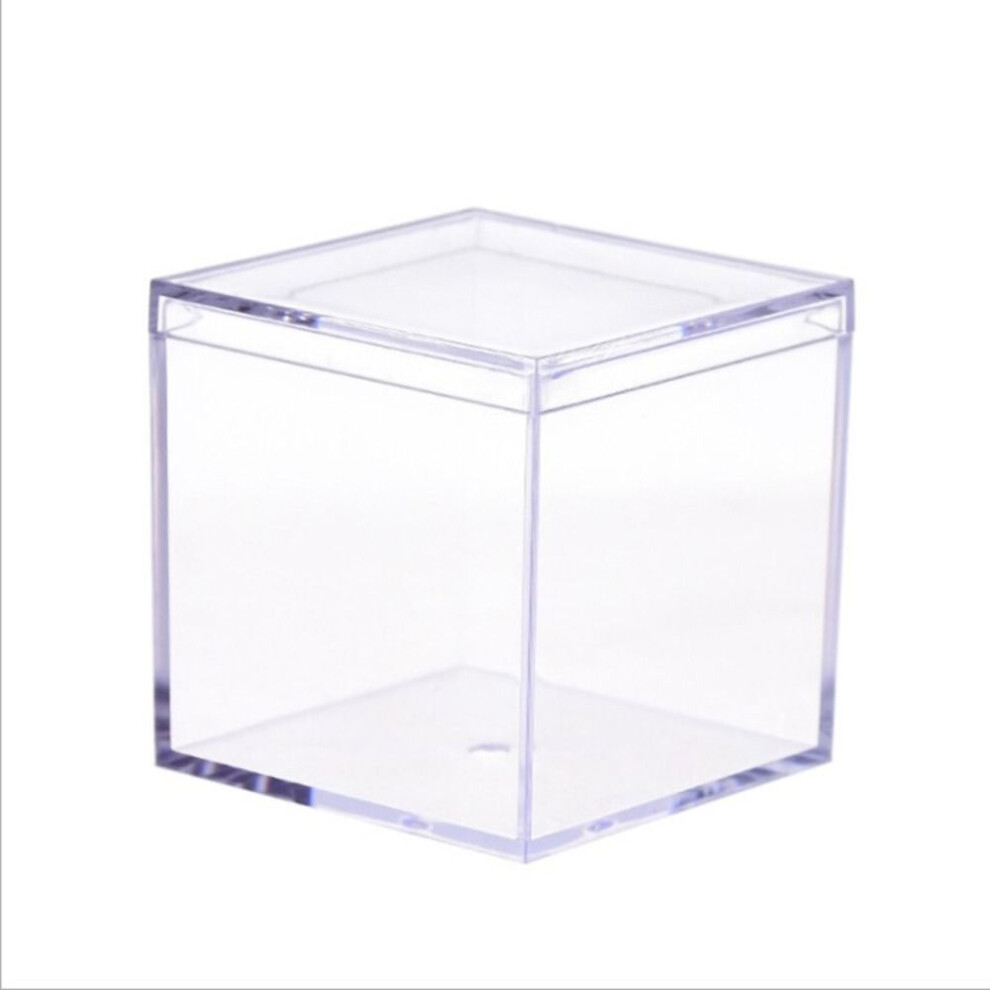 (5.5x5.5x5.5cm) Transparent Acrylic Boxes Mini Food Candy Storage Container  Wedding Favor Party Decor