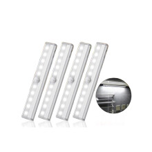 10 LED USB Wiederaufladbare Licht Wireless LED Bewegungsmelder Schrank Hauslampe, 1 Stück
