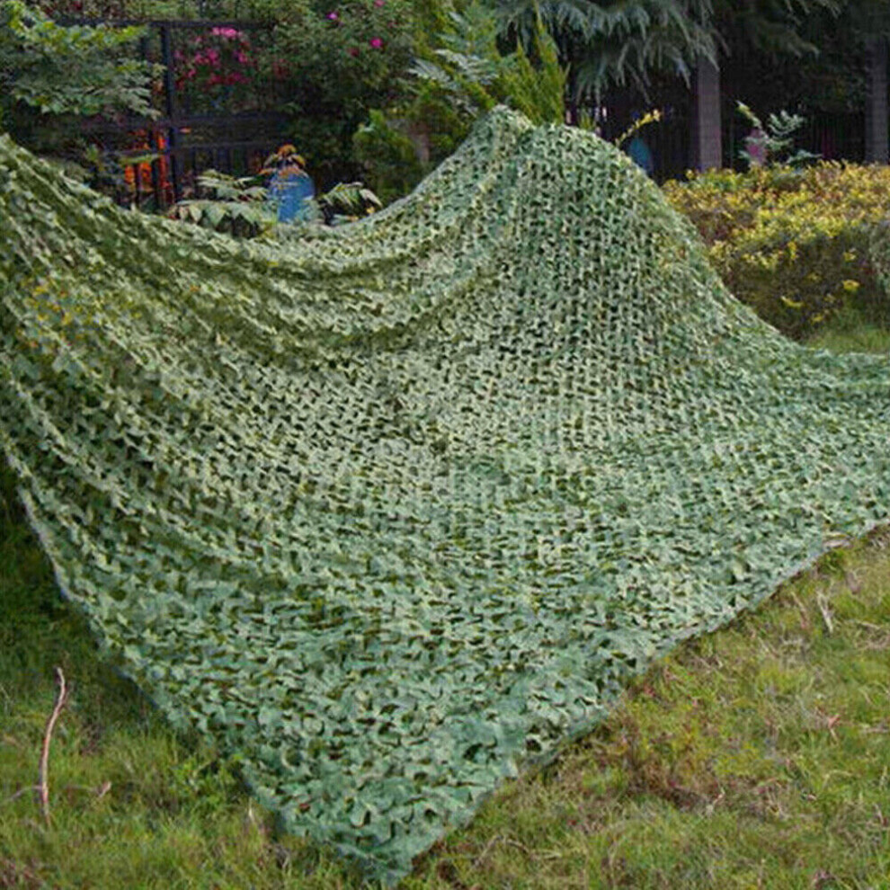 Mdsrjone 10M Large Camouflage Net Camo Netting Camping Shooting Hunting Army Hide Cover Green