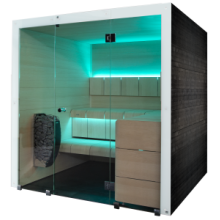 Harvia Ventura Saunas HSSHV2020 | Ventura sauna cabin 2000 x 2000 x 2100