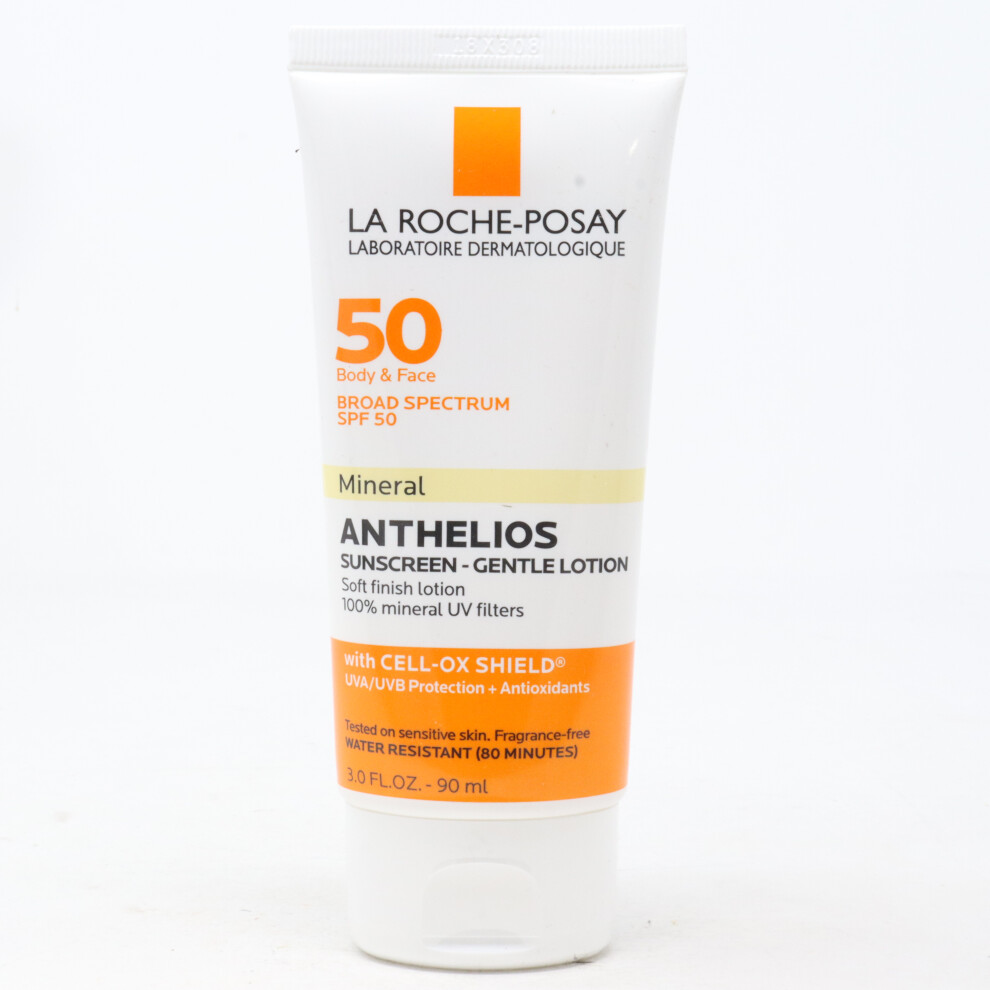 La Roche-Posay Anthelios Mineral Sunscreen Lotion Spf 50 3.0Oz New