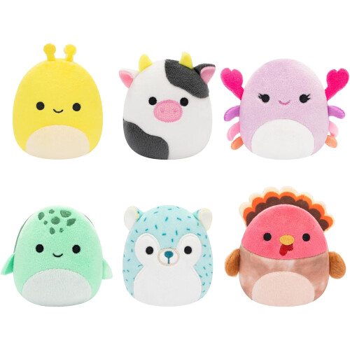 Squishmallows Squishmallows Micromallows 2.5" Plush 6-Pack (Connor, Cailey, Cole etc)