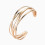(Golden) Multi-Layer Cuff Bracelet Statement Jewelry Bangle 3