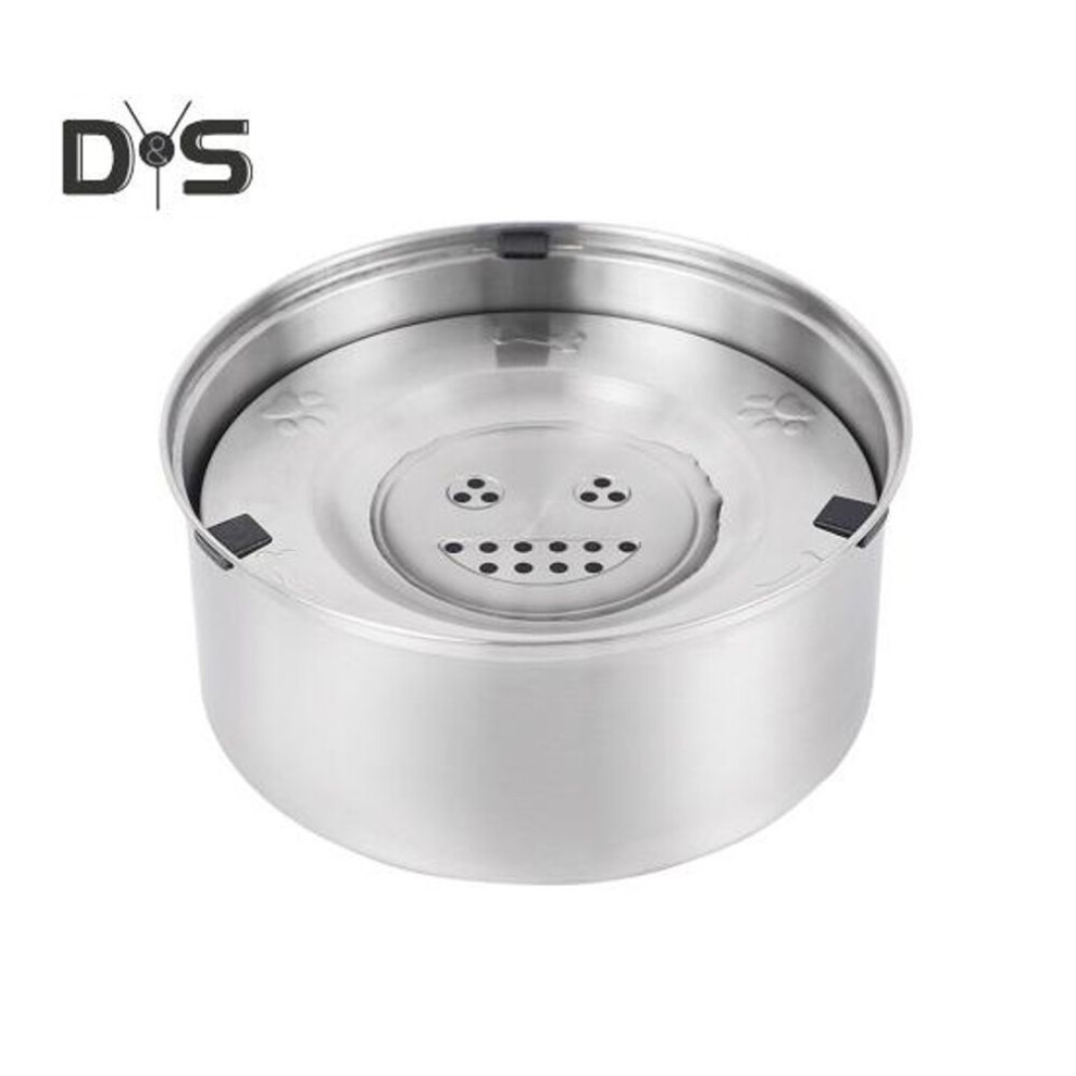 (3L, as the picture) 3L/1L Dog Water Bowl Stainless Steel Slow Feeder Spill Proof Large Capacity Pet Water Dispenser for Small Medium Large Pets