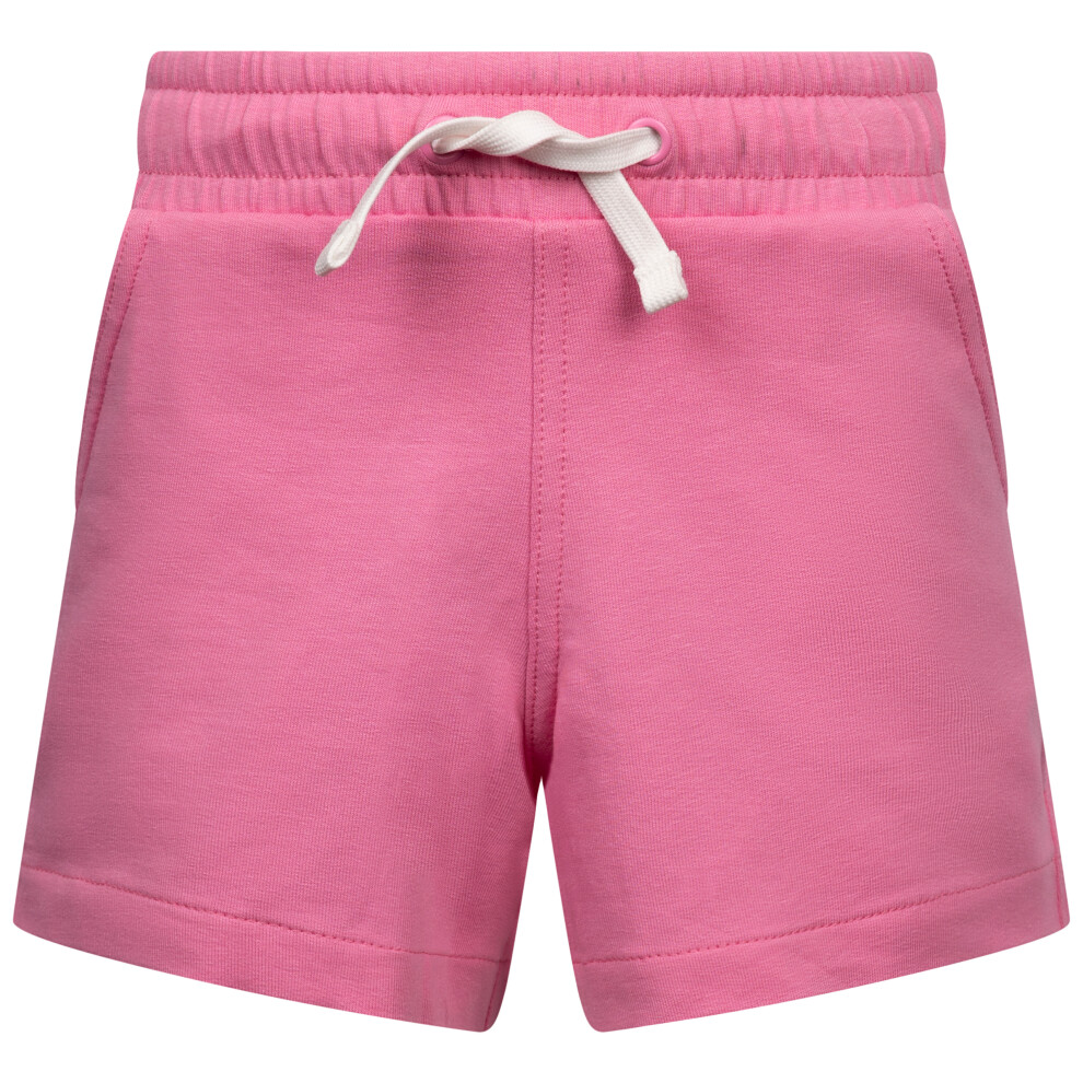 (5-6 Years, Sweetpink) Trespass Girls Jersey Shorts Cotton Blend Aldene